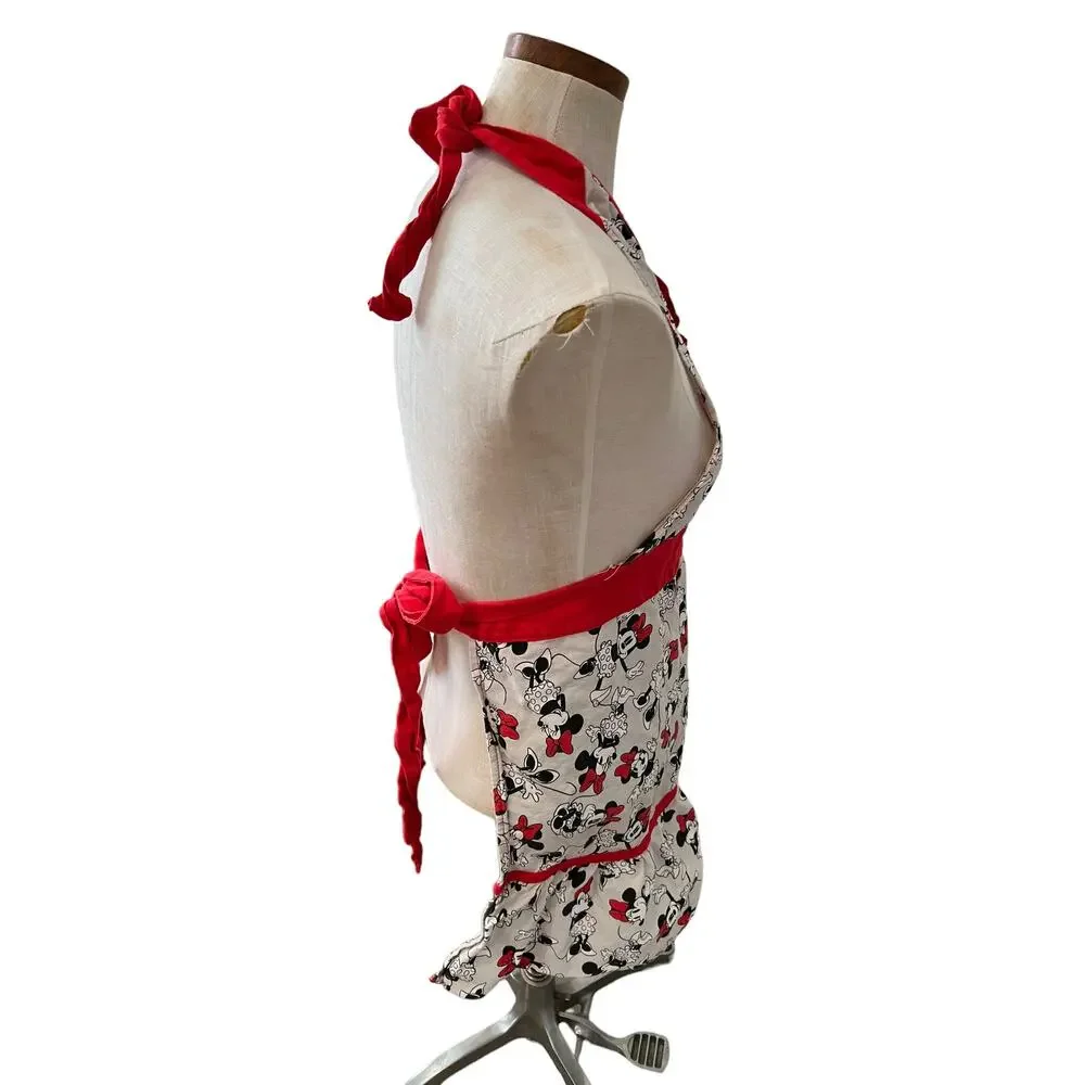 Kids Apron Bundle Disney Minnie Mouse Full Apron Floral Birthday Apron